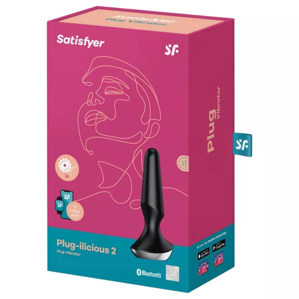 Satisfyer Plug-ilicious 2 - App-gesteuerter Analvibrator (schwarz)
