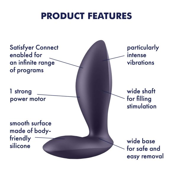 Satisfyer Power Plug - smartes Anal-Vibrator (lila)