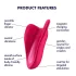 Satisfyer High Fly - Akkulaufzeit, wasserdichter Klitoris-Vibrator (rosa)