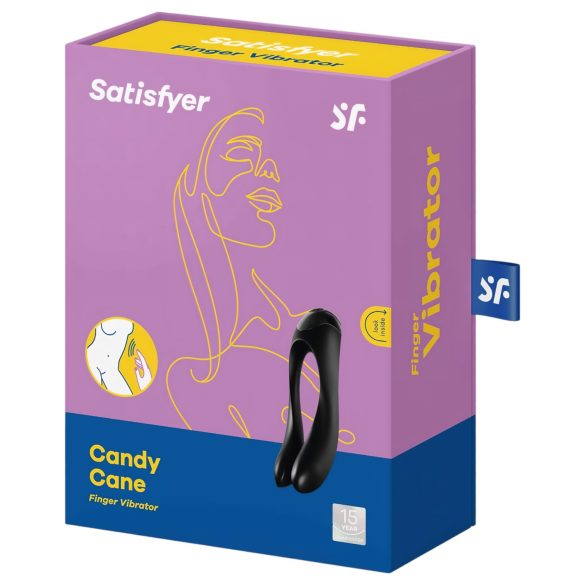 Satisfyer Candy Cane - Akku, wasserdichter Doppelvibrator (schwarz)