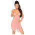 Penthouse Sweet Beast - Rosiges Babydoll-Set (Pink)