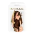 Penthouse Sweet Beast - rosafarbenes Babydoll-Set (schwarz) - L/XL