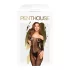 Penthouse Dreamy Diva - Zickzack-Carmen-Overall (schwarz)