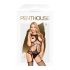 Penthouse Gangsta Babe - komplett offenes Netz-Set (schwarz) - XL