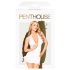 Penthouse Earth-shaker - Neckholder-Kleid und Tanga (Weiß)