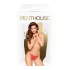 Penthouse Hot Getaway - Schleifen, offener, Spitzen-String (Rot) - L/XL