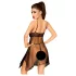 Penthouse Naughty Doll - Spitzenkleid & String (Schwarz) - L/XL