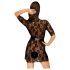 Penthouse Sweet Retreat - Spitzenmantel und String (schwarz) - XL