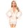 Penthouse Hypnotic Power - Spitzen-Kurzkimono und String (Weiß) - XL