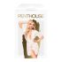 Penthouse Hypnotic Power - Spitzen-Kurzkimono und String (Weiß) - XL