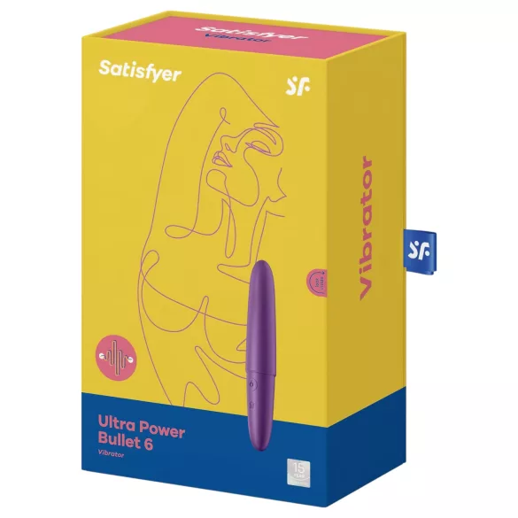 Satisfyer Ultra Power Bullet 6 - Akku-Vibrator, wasserdicht (Violett)