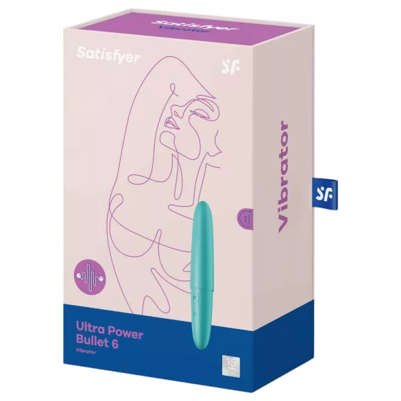Satisfyer Ultra Power Bullet 6 - wasserdichter Vibrator (türkis)