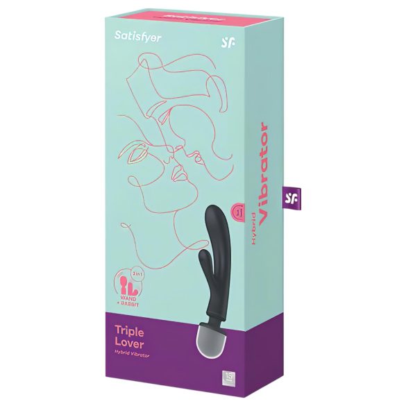 Satisfyer Triple Lover - G-Punkt- und Massage-Vibrator (silber)