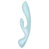 Satisfyer Triple Oh - wiederaufladbarer Vibrator mit Klitorisarm (blau)