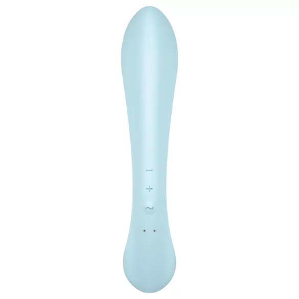 Satisfyer Triple Oh - wiederaufladbarer Vibrator mit Klitorisarm (blau)