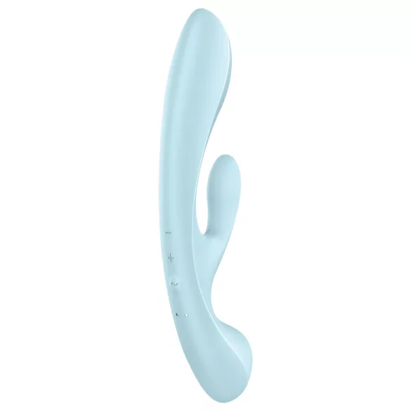 Satisfyer Triple Oh - wiederaufladbarer Vibrator mit Klitorisarm (blau)
