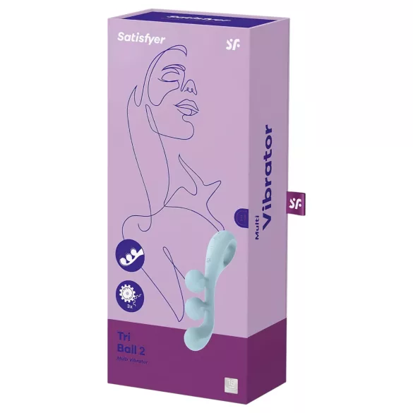 Satisfyer Tri Ball 2 - multifunktionaler Vibrator (Mint)