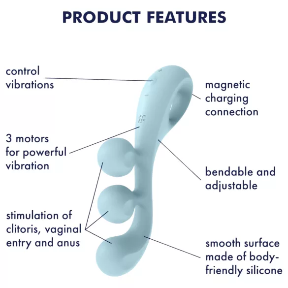 Satisfyer Tri Ball 2 - multifunktionaler Vibrator (Mint)