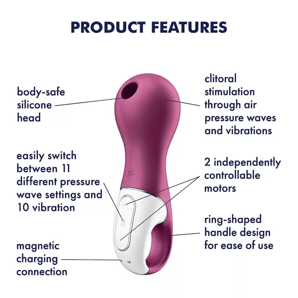 Satisfyer Lucky Libra - Luftwellen-Klitorisstimulator (Lila)