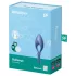 Satisfyer Bullseye - App-gesteuerter Vibrations-Penisring für Männer (blau)