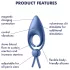 Satisfyer Sniper - Akku Penisring mit Vibration (Blau)