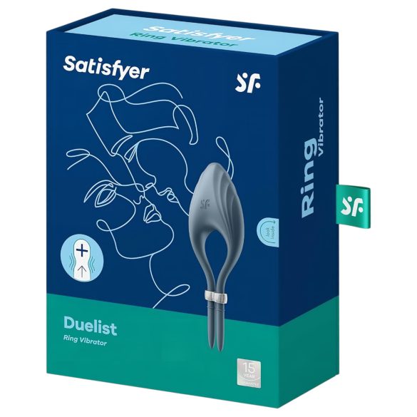 Satisfyer Duelist - Akku-Penisring mit Vibration (Grau)