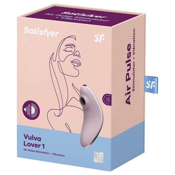Satisfyer Vulva Lover 1 - Druckwellen-Klitorisvibrator (Violett)