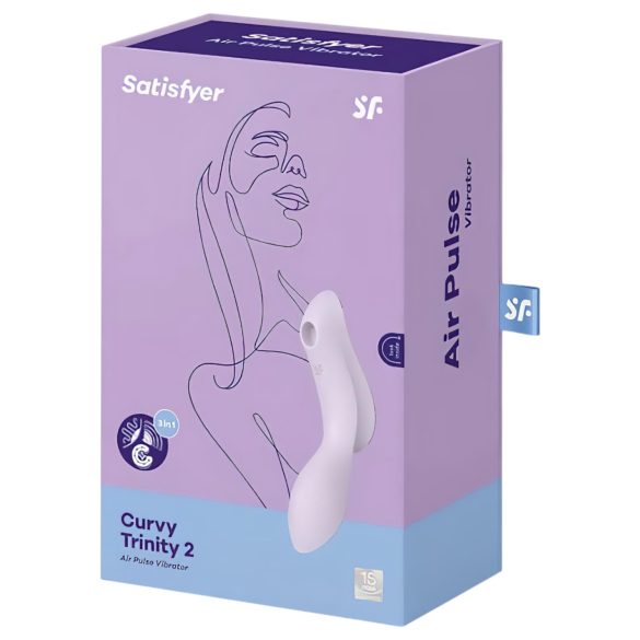 Satisfyer Curvy Trinity 2 - Lustvoller 2in1 Luftwellen-Vibrator (lila)