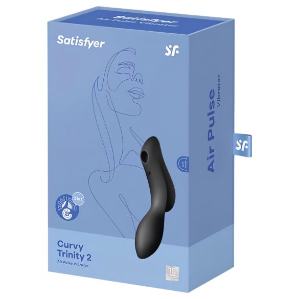 Satisfyer Curvy Trinity 2 - Luftwellen 2in1 Vibrator (schwarz)