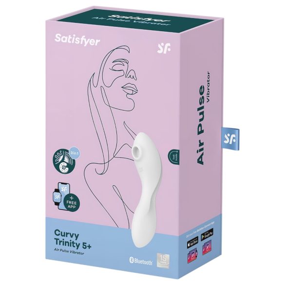 Satisfyer Curvy Trinity 5+ - Clever 2in1 Vibrator (Weiß)