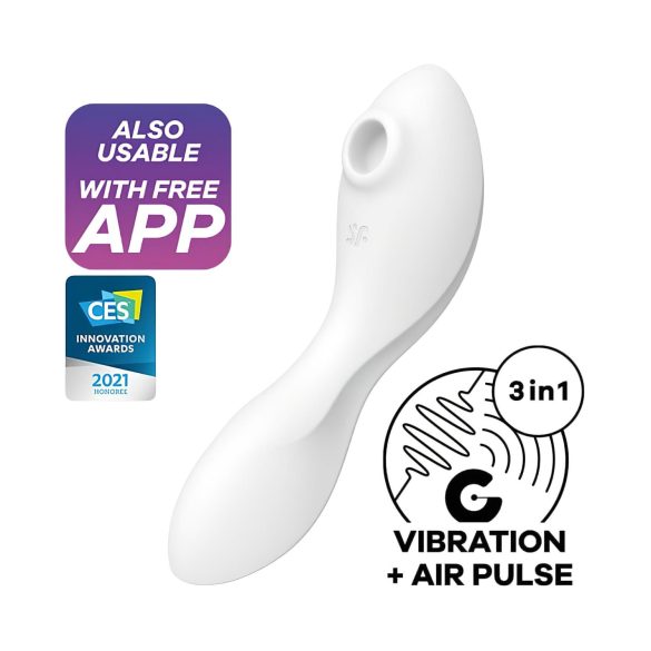 Satisfyer Curvy Trinity 5+ - Clever 2in1 Vibrator (Weiß)