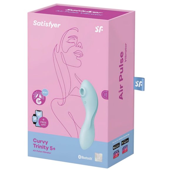 Satisfyer Curvy Trinity 5+ - smarter 2in1 Vibrator (blau)