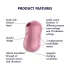 Satisfyer Cotton Candy - Druckwellen-Vibrator für Klitoris (Koralle)