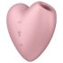 Satisfyer Cutie Heart - Akku Klitoris-Vibrator mit Luftdruckwellen (Pink)