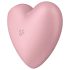 Satisfyer Cutie Heart - Akku Klitoris-Vibrator mit Luftdruckwellen (Pink)