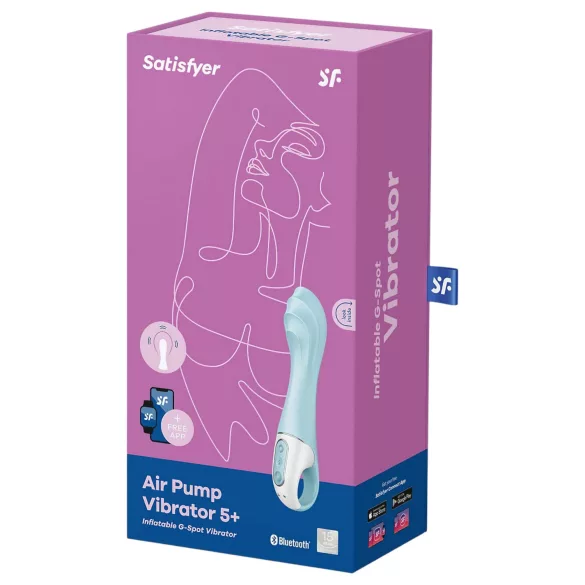 Satisfyer Air Pump Vibrator 5 - App-gesteuert (blau)