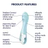 Satisfyer Air Pump Vibrator 5 - App-gesteuert (blau)