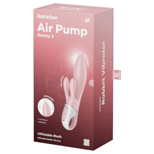 Satisfyer Air Pump Bunny 3 - aufblasbarer Vibrator (pink)