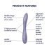 Satisfyer G-Spot Flex 2 - Wiederaufladbarer, wasserdichter G-Punkt Vibrator (Lila)