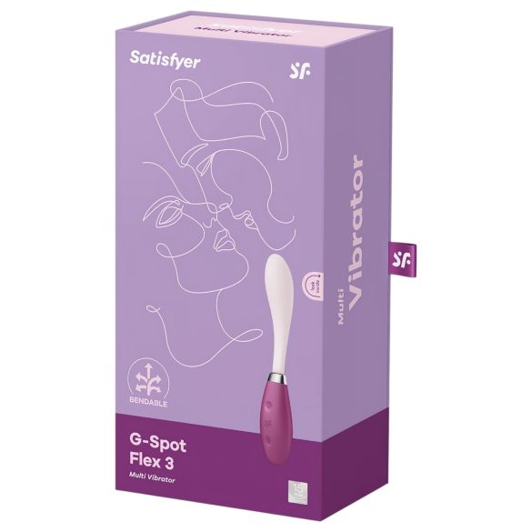 Satisfyer G-Spot Flex 3 - Akku G-Punkt Vibrator (pink-rot)
