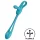 Satisfyer Plug & Play - Wiederaufladbarer Analvibrator & Penisring (blau)