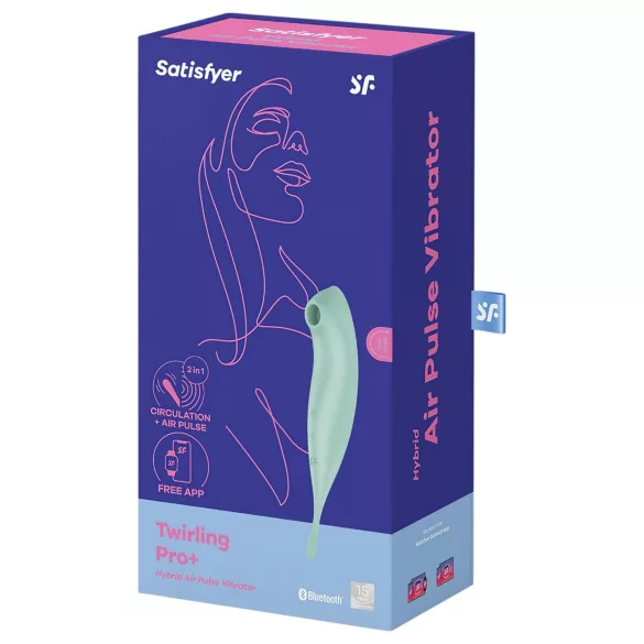 Satisfyer Twirling Pro - App-gesteuerter Klitorisvibrator (Mint)