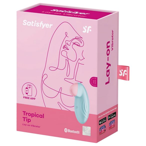 Satisfyer Tropical Tip - Intelligentes Klitoris-Vibrator (Blau)