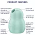 Satisfyer Pro To Go 1 - wiederaufladbarer, luftdruckbasierter Klitoris-Stimulator (Mint)