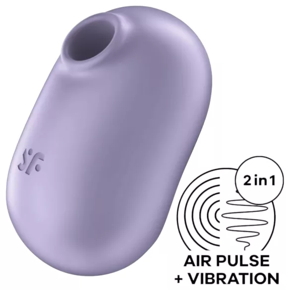 Satisfyer Pro To Go 2 - wiederaufladbarer, luftdruck‑Vibrator für die Klitoris (violett)
