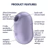 Satisfyer Pro To Go 2 - wiederaufladbarer, luftdruck‑Vibrator für die Klitoris (violett)