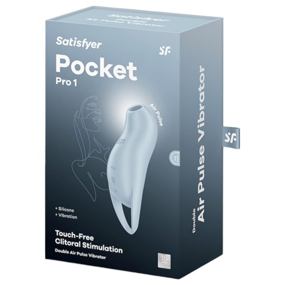 Satisfyer Pocket Pro 1 - Luftwellen-Klitorisstimulator (blau)
