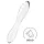 Satisfyer Dazzling Crystal 1 - beidseitiger Glasdildo (transparent)