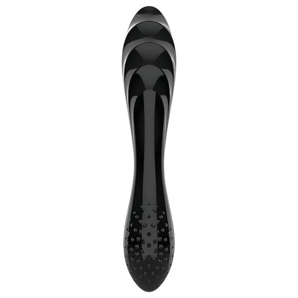 Satisfyer Dazzling Crystal 1 - doppelseitiger Glas-Dildo (schwarz)