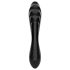 Satisfyer Dazzling Crystal 1 - doppelseitiger Glas-Dildo (schwarz)